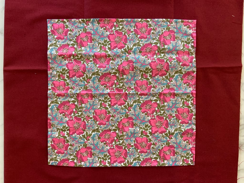 Handmade Liberty Tana Lawn Cotton Hankie - Millie Francesca Pink Pocket Square