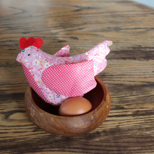 Pink Fabric Chicken