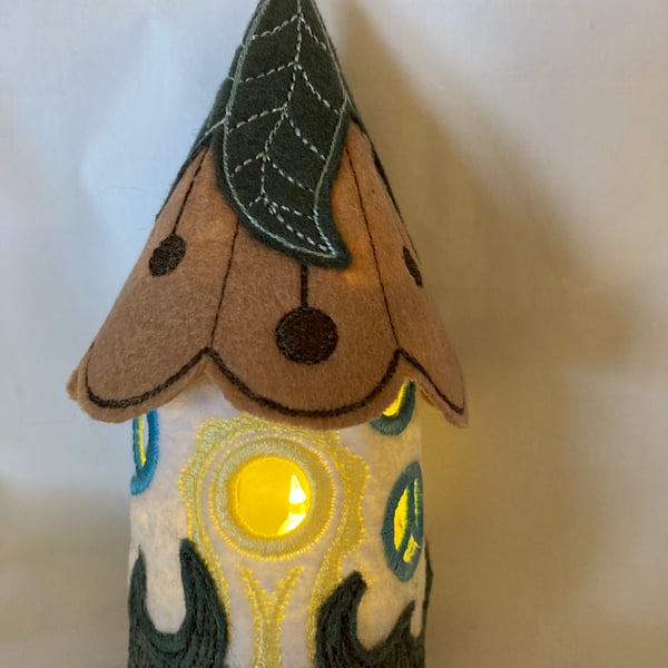 Little tea light fairy house
