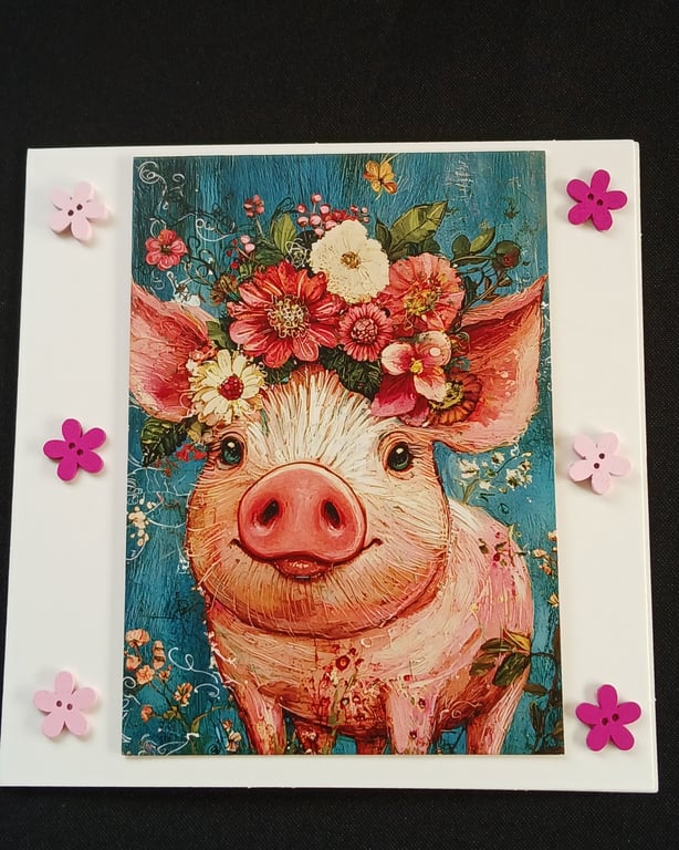 Handmade blank card 