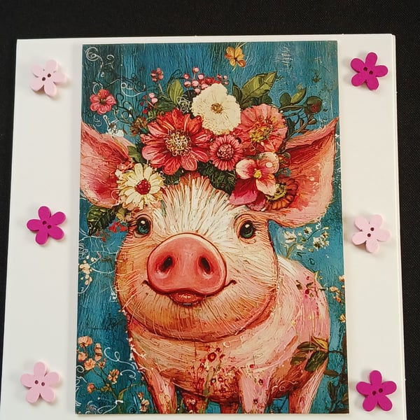 Handmade blank card 