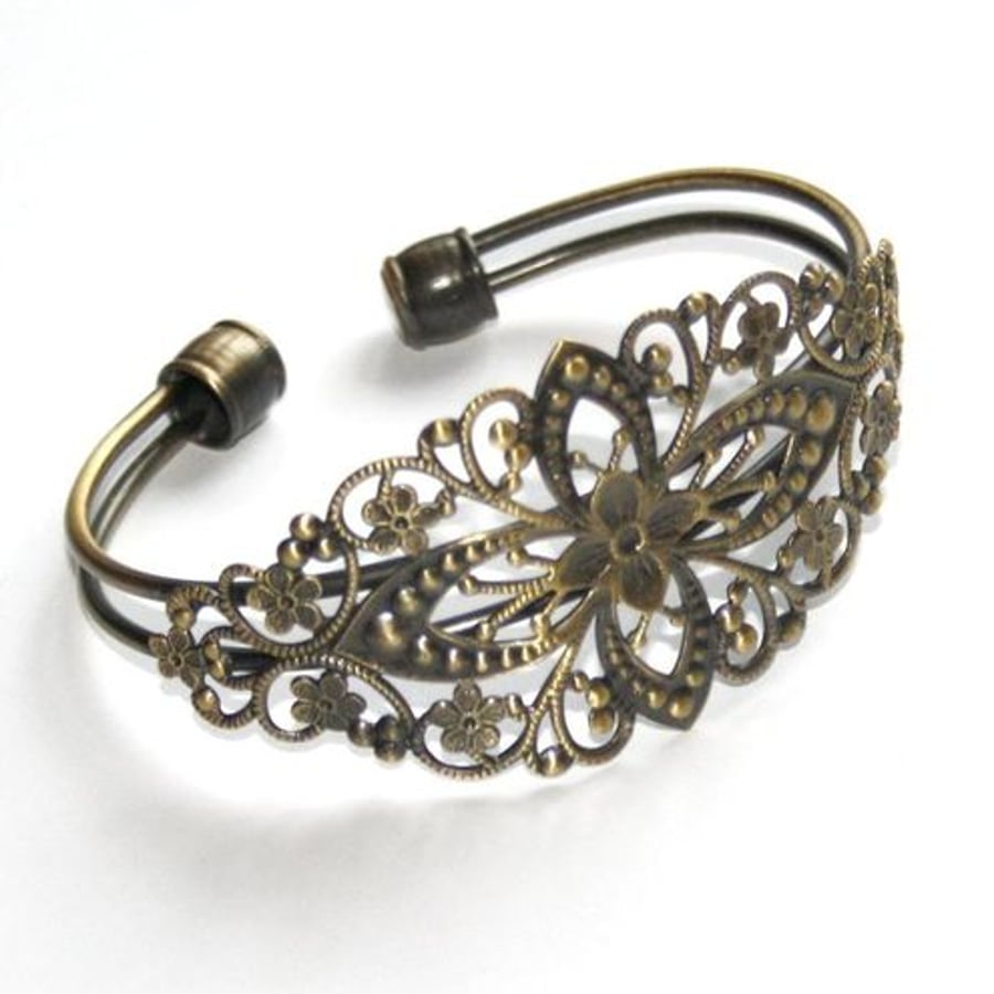 bronze plated vintage bracelet