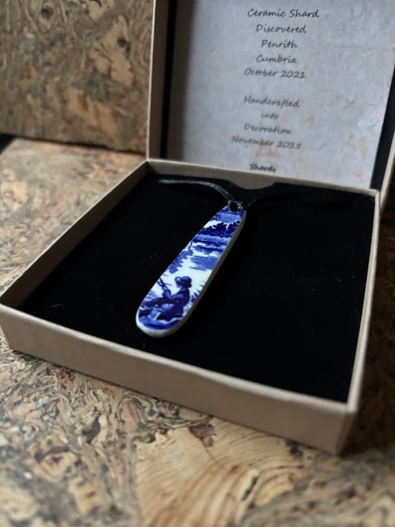 Handmade Decoration, Unique, Recycled China 'Gone Fishing' Eco Christmas Gifts