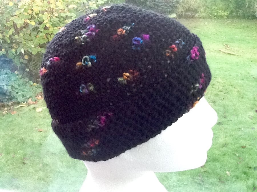 Picasso!  Crocheted Beanie or Slouchy Hat for either a Lady or a Gent!