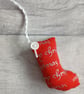 Set of 3 Mini Stocking Christmas Tree Decorations, Scrapbox Stockings - Image 5
