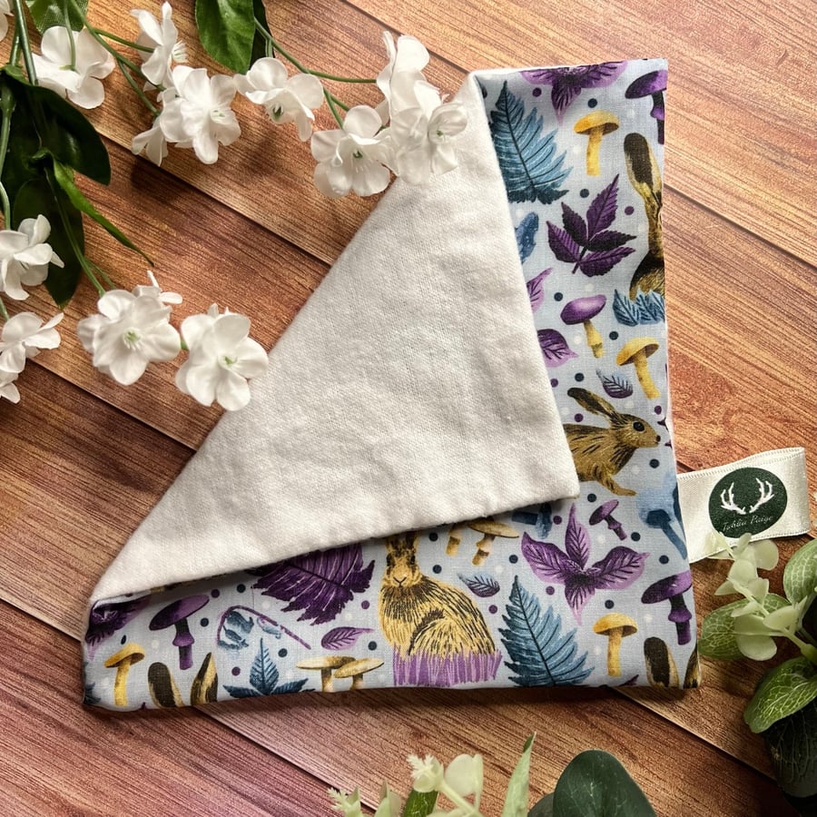 Hare Reusable Facecloth Skincare gift, skincare lover, brushed cotton, makeup re