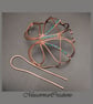 Swarovski light blue Butterfly copper hair bun holder,silver hair bun slide - Image 6