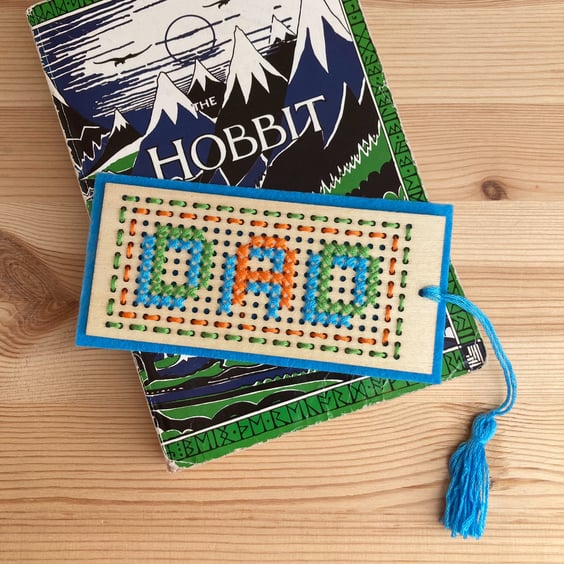Cross Stitch Dad Bookmark Kit - Thoughtful Fathers Day Gift