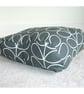 Tempur Pedic Original Travel Neck Pillow Cover Orthopaedic Grey Stem Leaf - Image 2