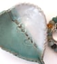 Ring, earring dish, pottery, giftware, turquoise, white, home decor - Image 4