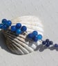 Blue Agate Crystal Gemstone Beaded Chakra Bracelet "Azure" - Image 3