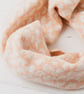 Summer Seconds Leopard snood cowl - nectarine and white - Image 2