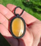 Lemon Calcite Macrame Pendant  - Image 2