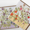 Flower Garden cards x 2 with free postage