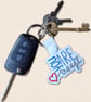 You Are Enough Keyring - Embroidered Affirmation Bag Charm - Image 2