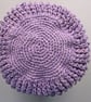 String Market Bag, Pink Lilac Cotton, Handmade - Image 4
