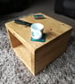 Rustic Cube Coffee Table Bedside Table Handmade - Image 2