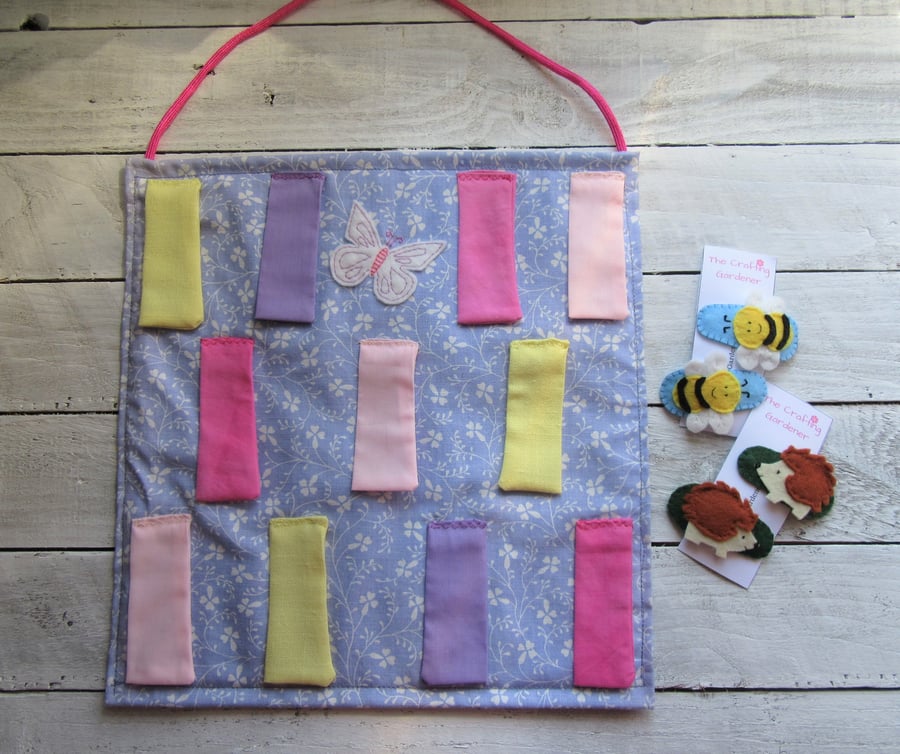 Hair clip holder gift set