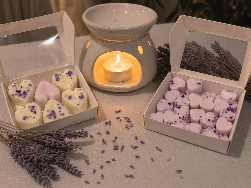 French Lavender Essential Oil Wax Melts, Vegan, Cruelty Free-Handmade in the UK
