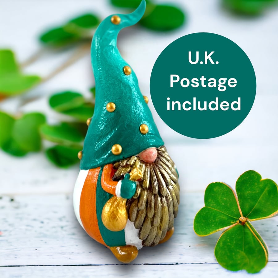 Irish Flag themed Gonk Figurine