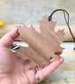 Wings across the moon. Pyrography dragon personalised decoration. - Image 4