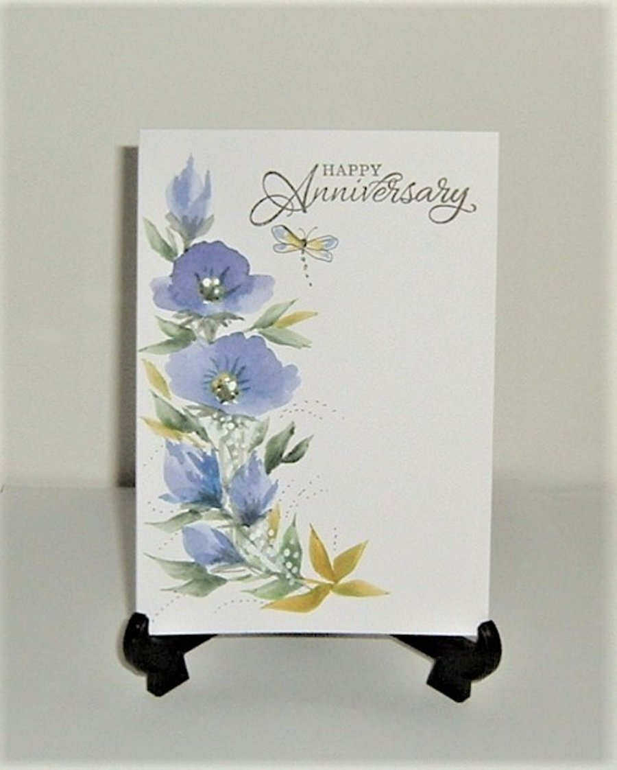hand painted Anniversary card (F 566)