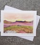 Moorland Eve. Blank Card. Original Watercolour Painting. 260139 - Image 3