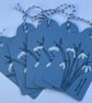 Set of 5 Spring is just around the corner Snowdrop gift tags