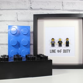 LINE OF DUTY - FRAMED CUSTOM LEGO MINIFIGURES - AC12 - AWESOME