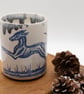 Handmade Ceramic Beaker - bird illustration  - Image 3