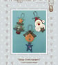 Xmas Tree Hangers Felt Pattern - Christmas Decorations - Image 2