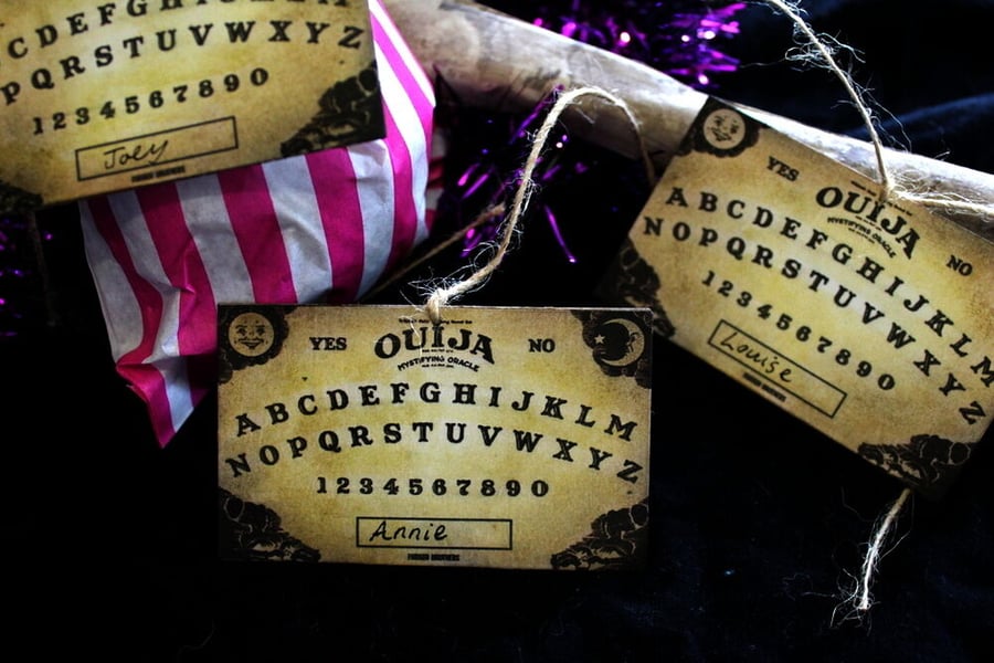Halloween Ouija Board Gift or Favour Tags - Set of 8