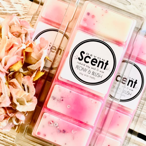 Peony & Blush Snap Bar Wax Melts