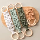 Macrame Tea Towel Holder, Boho Kitchen accessories 