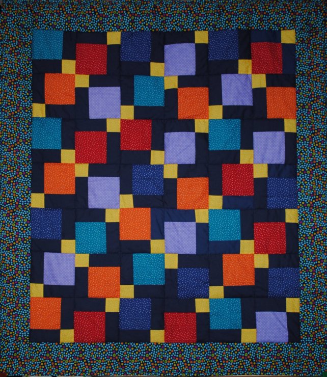 A throw quilt