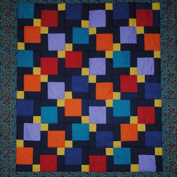 A throw quilt