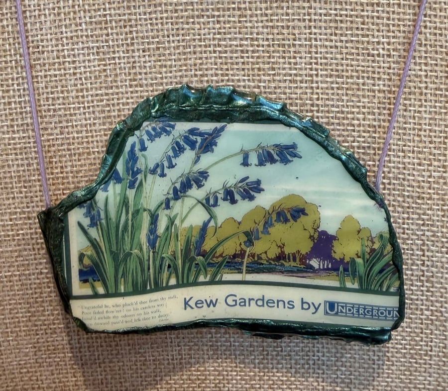 Kew Gardens bluebells shell necklace 
