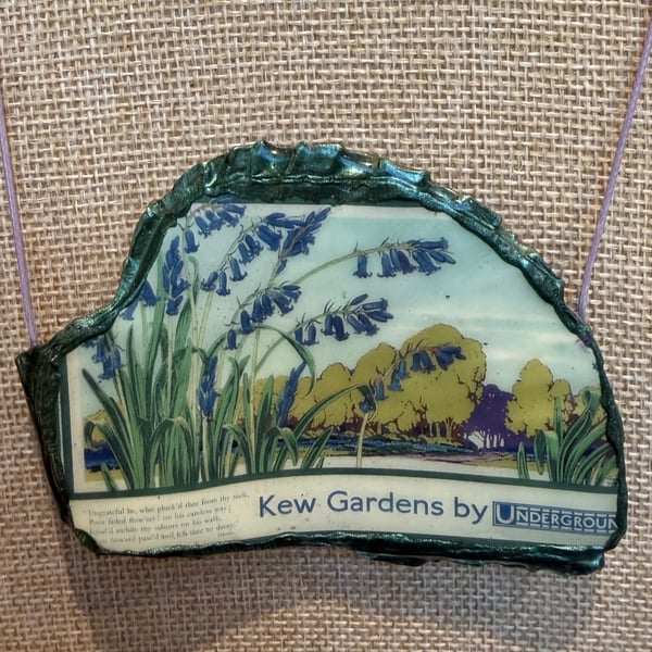 Kew Gardens bluebells shell necklace 