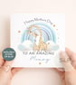 Personalised 1st Mother's Day Card First Mother's Day as My Mummy Custom Baby