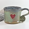 Lovely Love Mug - Handmade Wheelthrown Stoneware Pottery