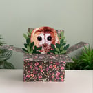 Tawny Owl Card. Personalised or birthday gift for owl lover.