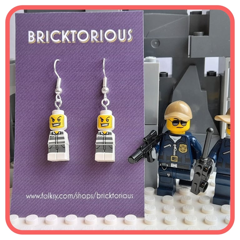 Lego Criminal Earrings