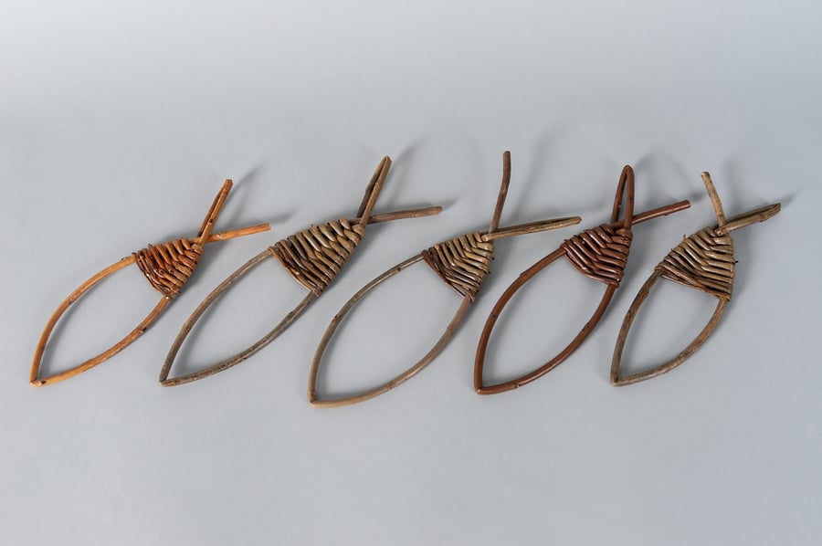 Woven Willow Fish Handmade in Scotland Willow Home Decoration