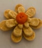 Hand sewn felt flower brooch  - Image 6