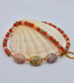 Crazy Lace Agate & Carnelian Necklace, Birthday, Anniversary, Gifts For Her - Image 2