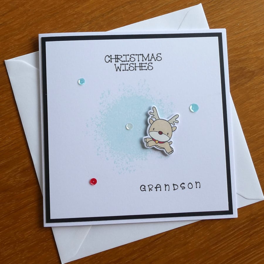 Grandson Christmas Card - Christmas Wishes