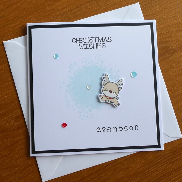 Grandson Christmas Card - Christmas Wishes