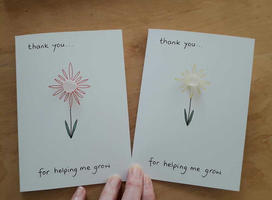 Thank you Cards, Unique Handmade Sea Glass Cards 