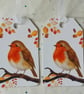 Set of 4 Robin Gift Tags - Image 2