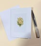 Primrose A6 Blank Card - Botanical Floral Note